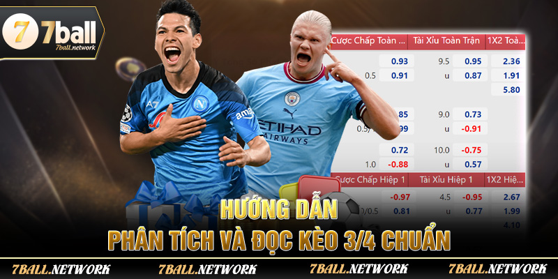 Hướng dẫn phân tích và đọc kèo ¾ chuẩn
